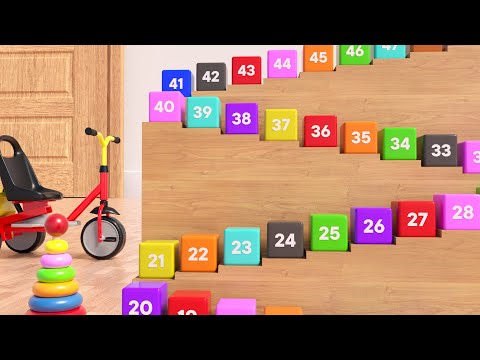 Numbers Song 1 - 50 | Counting by 1 to 50 | 123kidstv