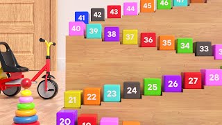 Numbers Song 1 - 50 | Counting by 1 to 50 | 123kidstv