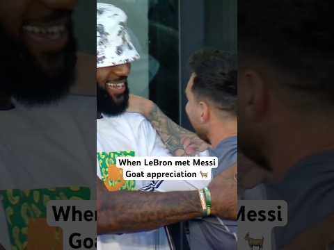 That time LeBron watched Messi in Miami 🐐