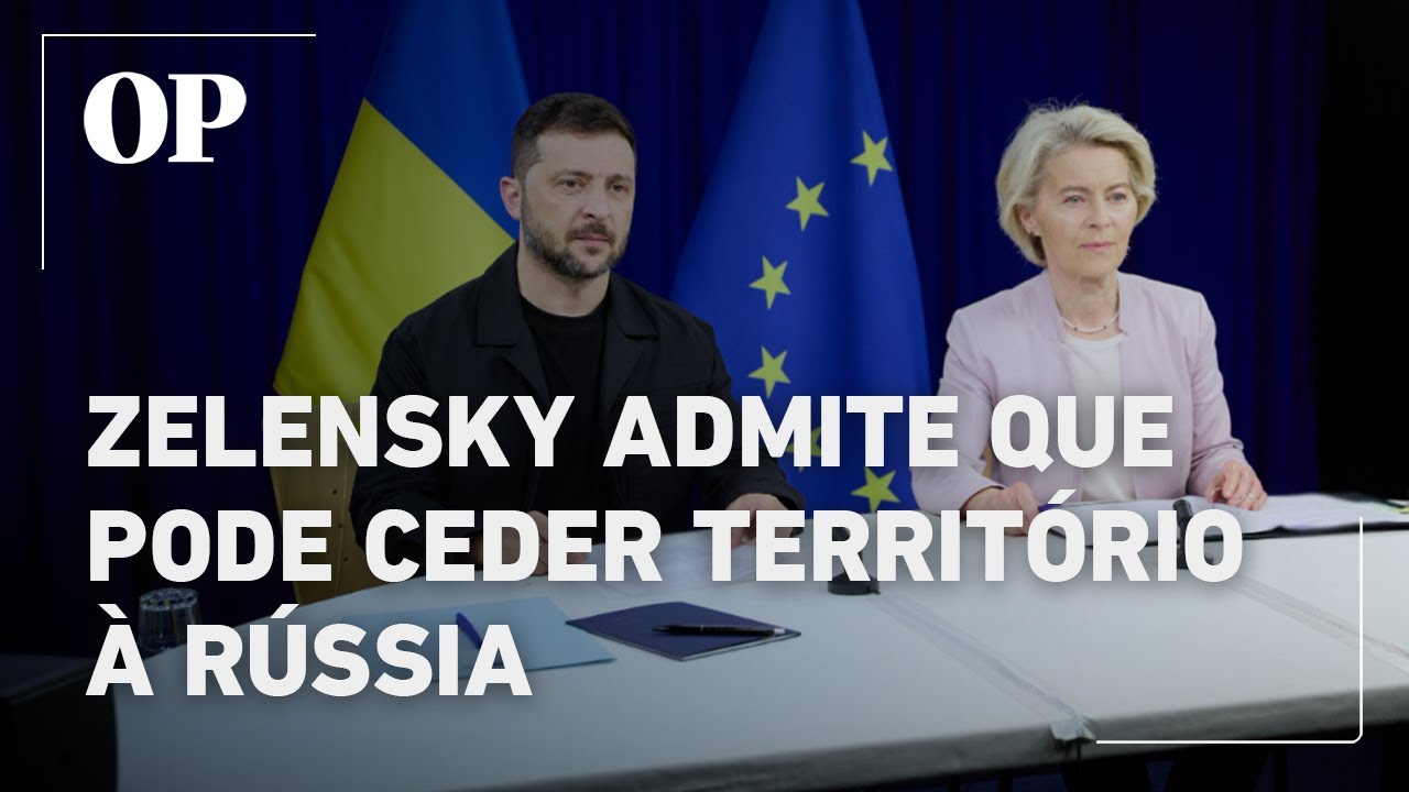 Zelensky admite que pode ceder território à Rússia pela primeira vez