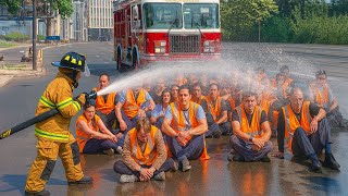When Firefighters Get Blocked By IDIOTS!