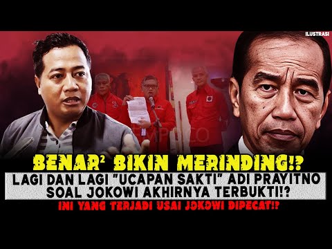 DHUARR🔥LAGI DAN LAGI UCAPAN SAKTI ADI PRAYITNO SOAL JOKOWI DIPECAT TERBUKTI😱❓BENAR² BIKIN MERINDING❗