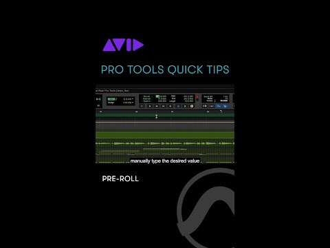 Learn how to use Pre-Roll in Pro Tools to set a run-up to your recording punch-in point
