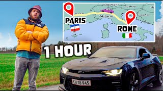 Driving from Rome to Paris in 1 Hour! (World Record)