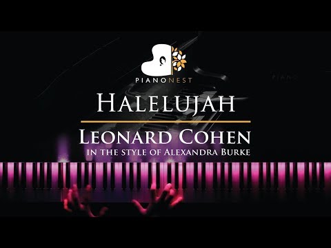 Halelujah – Leonard Cohen, in the style of Alexandra Burke – Piano Karaoke Instrumental with Lyrics