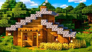 Деревянный дом в Майнкрафт - Как построить дом для выживания из дуба Minecraft