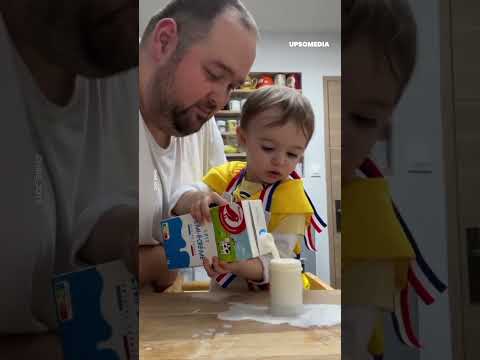 Dad records the happiest moment of his life | Positive #shorts