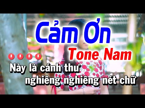 Cảm Ơn Karaoke Tone Nam Cm | Nhạc Sống Huỳnh Anh