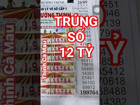 Trúng 12 Tỷ khi mua vé số giúp người khuyết tật#tintuc #veso #mayman #viral #video
