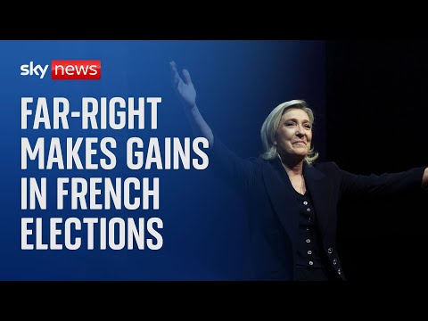 Marine Le Pen's far-right National Rally party leads in first round of French election