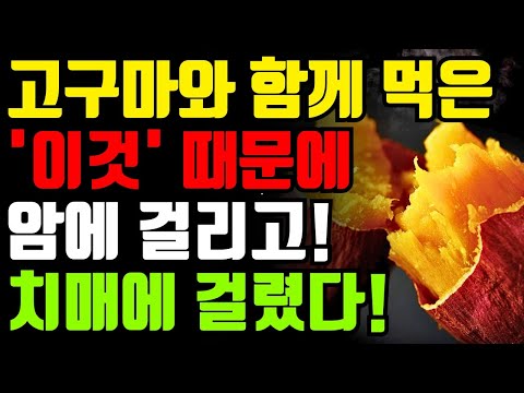 고구마와 절대로 함께 먹지마세요🍠 고구마 함께 먹으면 보약 되는 3가지와 만성 염증과 독소 싹 빼주는 최고의 레시피 총정리[암 치매 예방 변비 불면증 찐 군고구마 음식 건강 정보]