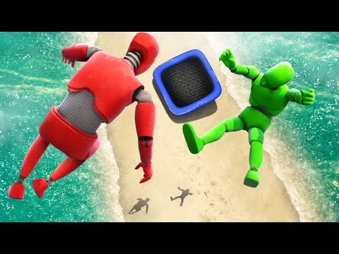 GTA 5 Crash Test Dummy • Crazy Squarepoline Jumps and Fails!