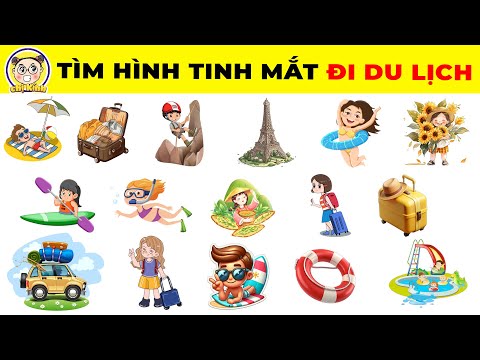 THỬ TÀI TINH MẮT Chỉ 2% Mới Tìm Được Hết Hình Khác Biệt Phiên Bản Đi Du Lịch Ngày Hè