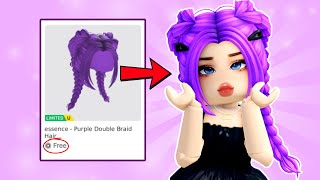 FREE Purple Double Braid Hair 💜 Roblox UGC Item