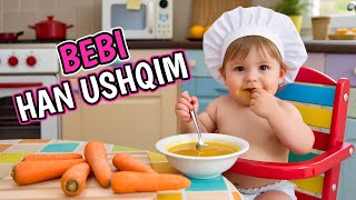 BEBI HAN USHQIM - Kenge per femije - nga "Çamarroket"