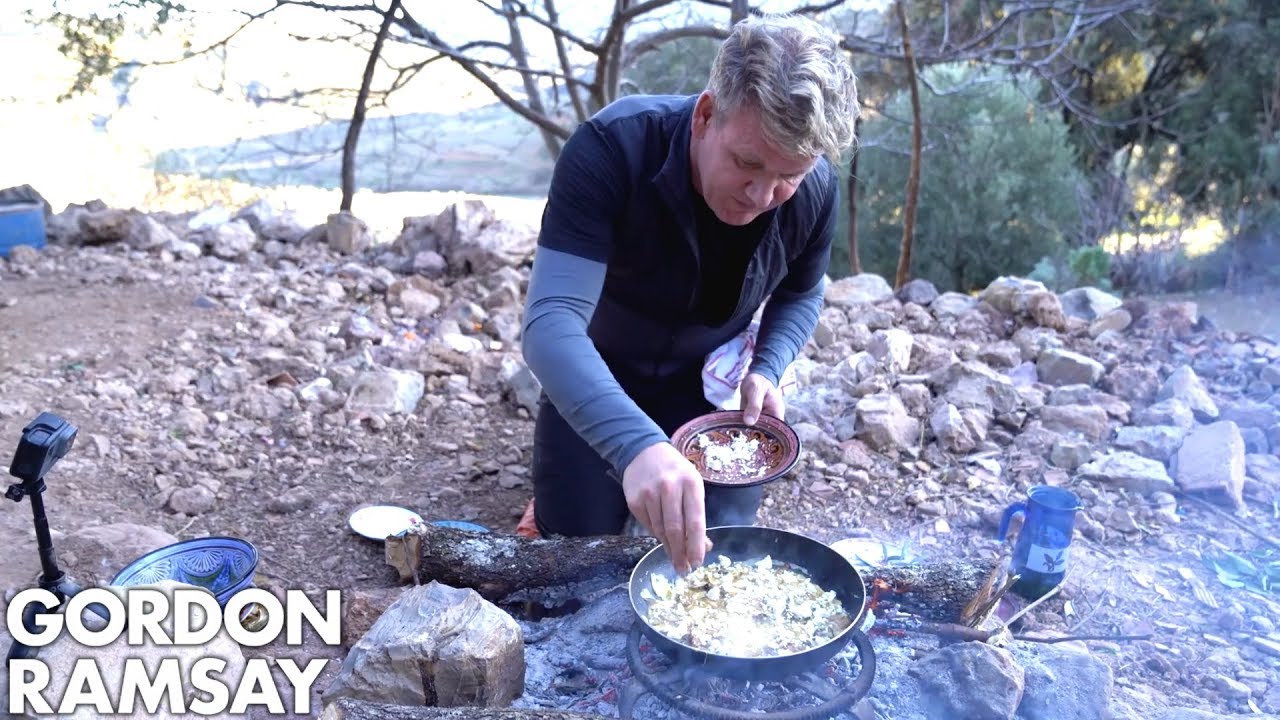 Gordon Ramsay Makes A Mushroom Omelette In Morocco Scrambled