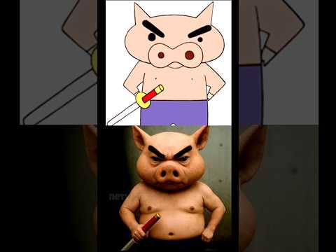 Shinchan Characters In Real Life 🧬 #cartoon #shinchan #trending #fypシ