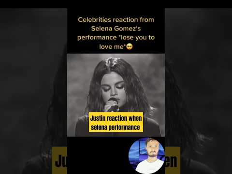 Justin reaction when selena performance 💔🥺 #justinbieber #selenagomez