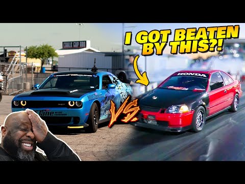 Turbo Honda Civic TAKES DOWN my Demon 170 in a Drag Race! 😨