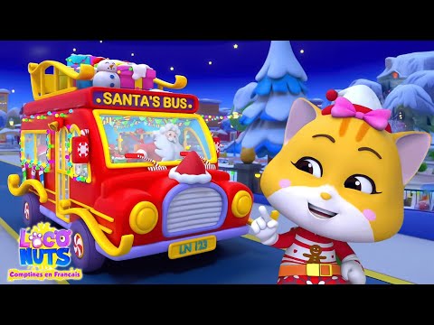 Roues Dans le Noël Bus + Plus Chants de Noël et Dessins Animés Pour les Enfants