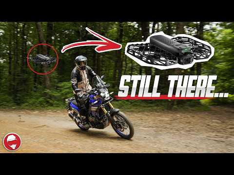 This Drone Follows My Motorcycle By Itself! | HoverAir X1 ProMax