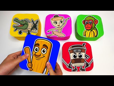 ✂️Paper DIY ✂️ Unboxing the BRAINROT MYSTERY BOX ! How to make Italian Brainrot Blind Bags