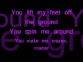 Taylor Swift Crazier with Lyrics