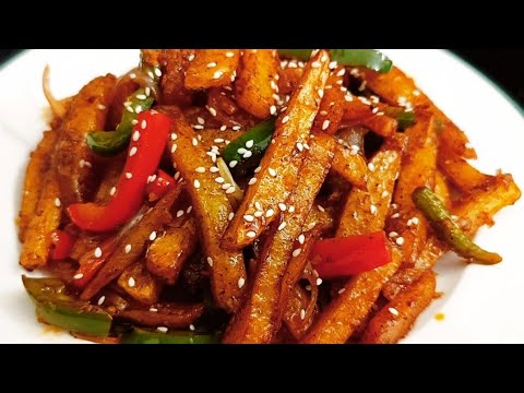 घर में ही इतना टेस्टी बन जाए तो बाहर का क्यों खाना 😋|| Crispy Chilli Potato|| Chilli Potato Recipe||