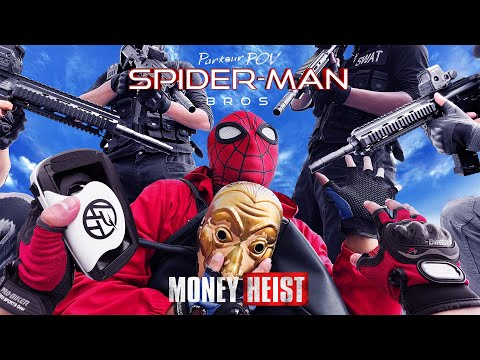 What If SPIDER-MAN Bros becomes MONEY HEIST? Escape from POLICE!