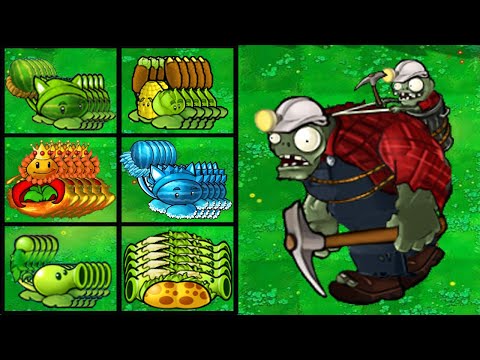 PVZ 1 Hybrid Challenge - All New Hybrid Plant PvZ vs Digger Gargantuar + Extra - Who Will Win?