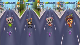 Talking Tom Gold Run Cycle Tour event Talking Tom VS SUPER GINGER Frosty Tom PIRATE GINGERBoss Fight