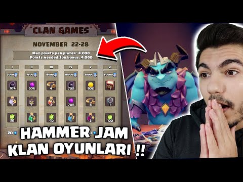 HAMMER JAM KLAN OYUNLARI !! - Clash Of Clans