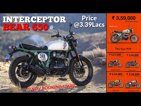 RE Interceptor BEAR 650 Launched in India @3.39Lacs