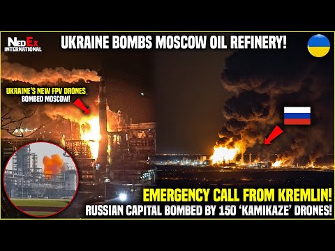 Biggest Fire of Century in Russian Capital! Moscow Oil Refinery Bombed by Ukrainian Kamikaze Drones!