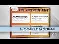 Inference and Synthesis Concepts