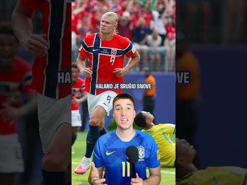 Norveška razbila Brazil! 🇳🇴 #worldcup #norway #brasil #haaland #football
