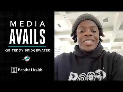 QUARTERBACK TEDDY BRIDGEWATER MEETS WITH THE MEDIA | MIAMI DOLPHINS video clip