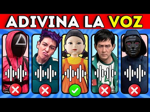 Adivina El Personaje De EL JUEGO DEL CALAMAR 2 😱❤️456💚Thanos💜Front Man🖤Muñeca Young Hee👧