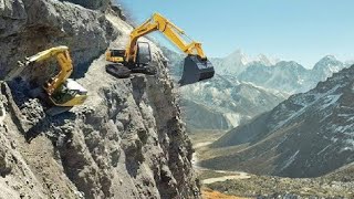 Amazing Dangerous Idiots Climbing Excavator Operator Skill, Biggest Heavy Equipment Machines Working