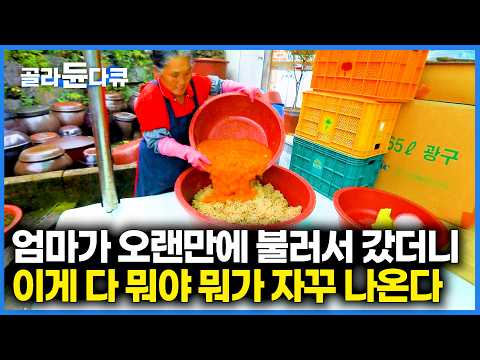 엄마가 차린 밥상에 입이 쩍. 오자마자 쉬지 않고 먹을 걸 내주는 지리산 할머니 밥상｜한국기행｜#골라듄다큐