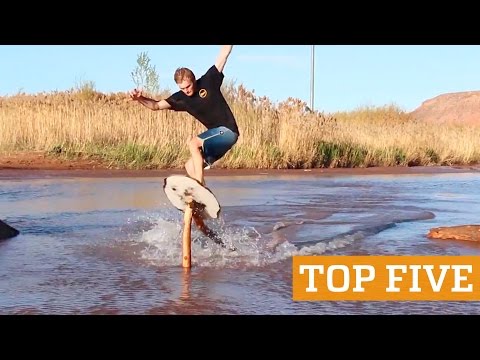 TOP FIVE: Extreme Rope Swing, Skimboarding & Flyboard | PEOPLE ARE AWESOME 2016 Poster