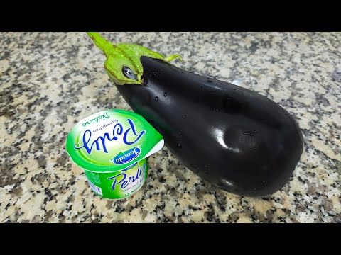 عندك حبة دنجال 🍆 و جبن طري أجي نحضرو ألذ أكلة صيفية متشبعوش منها 😋
