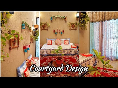 Indian Courtyard Design || Courtyard Cleaning And Decorating Ideas