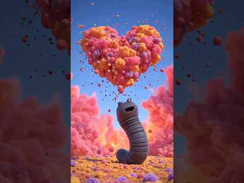 Wormy hearts ❣️🌈 #viralshorts