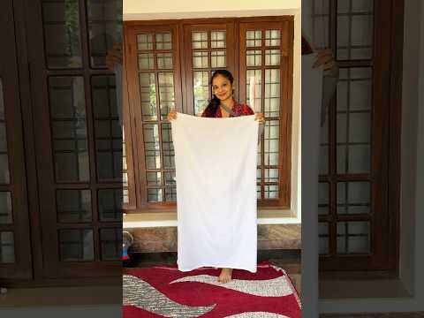 🤩❤️‍🔥 White സാരി colour dye ചെയ്യാം.. എങ്ങനുണ്ട് 😍💯
