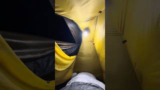 Massive rainstorm hits camp. Hilleberg  Unna