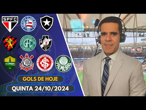 ⚽️ TODOS OS GOLS DESTE QUINTA 24/10/2424 GOLS DE HOJE, GOLS DO DIA, GOLS DO BRASILEIRÃO (COMPLETO)