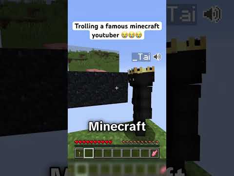 Guess the mob, but I trolled him 😂😂😂 #minecraft #gaming