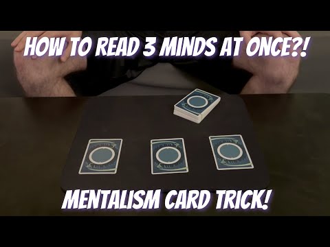 Triple Mind Read - Amazing Mentalism Card Trick Performance/Tutorial