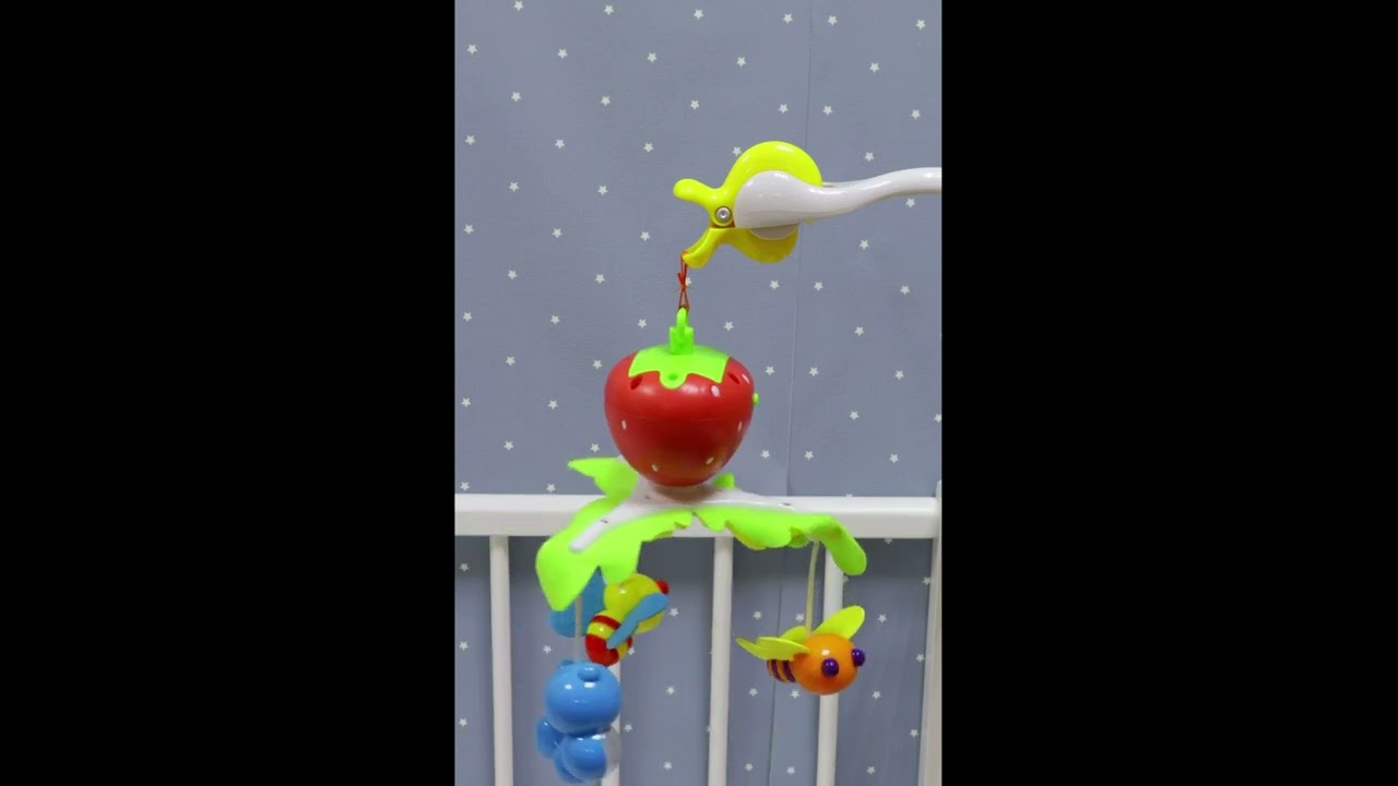 Мобиль «Жирафики: Клубничка» на батарейках - видео